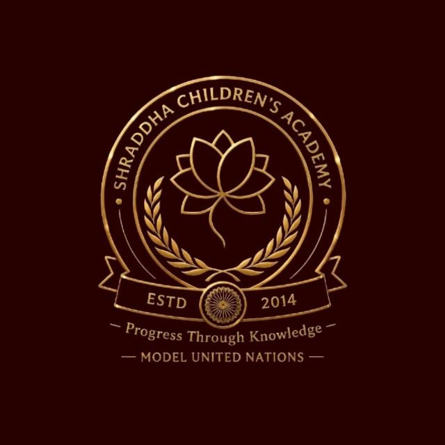 Shraddha Children's Academy Model United Nations emblem